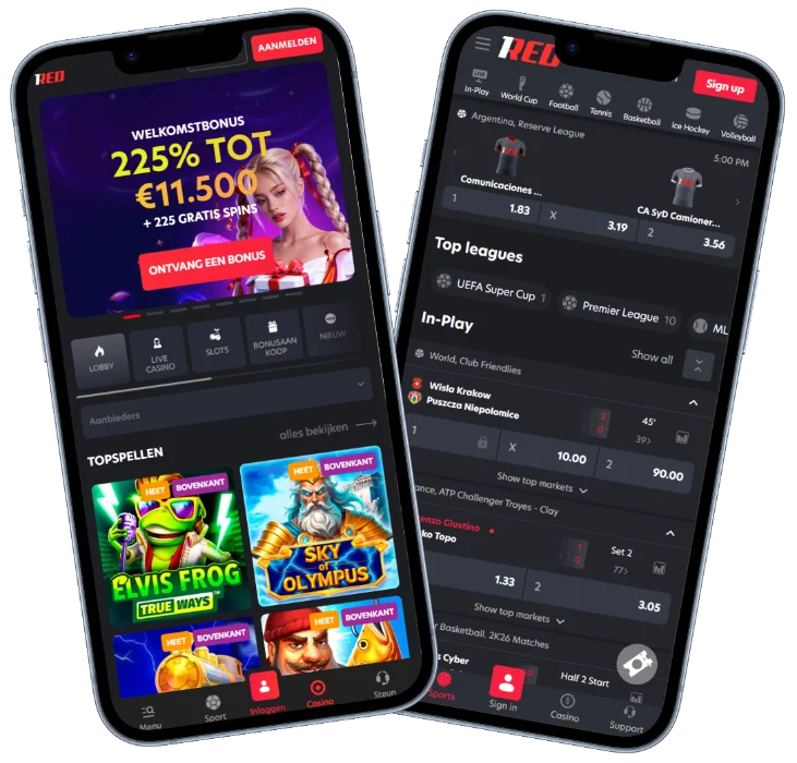 1RED Casino Mobiele Versie