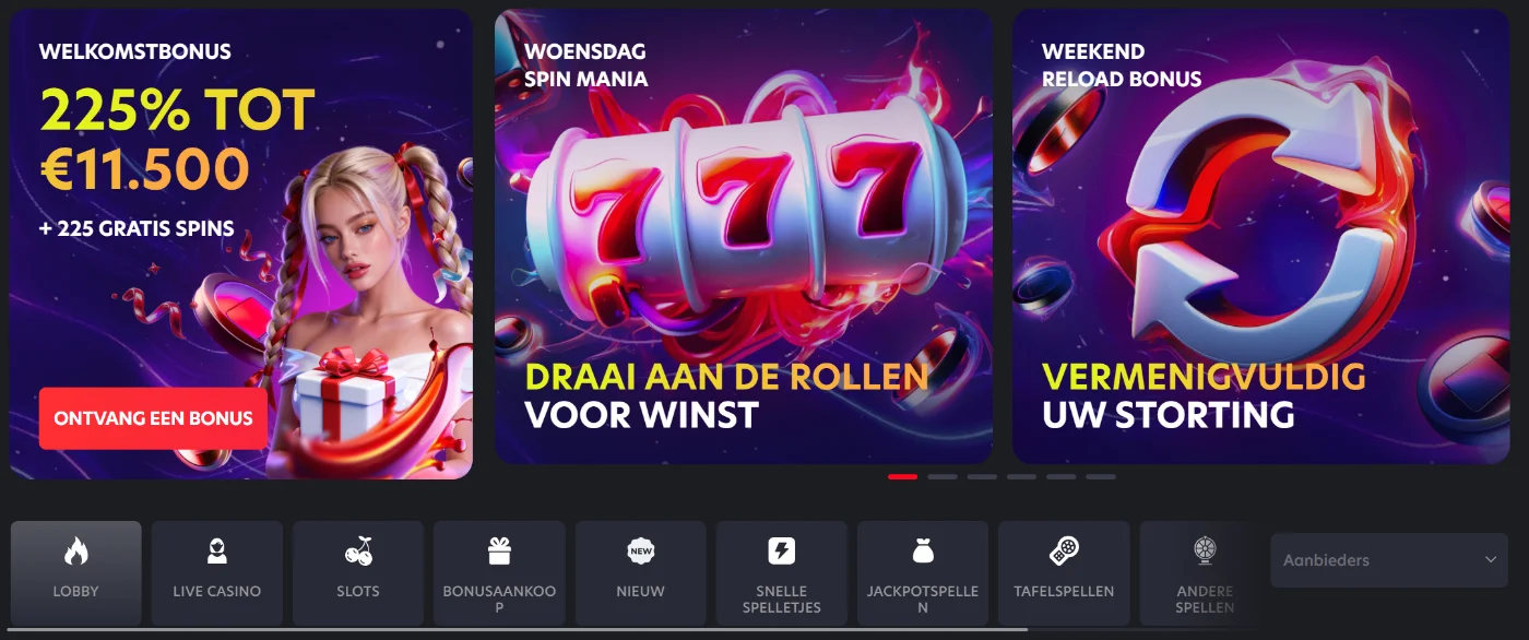 1RED Casino Startpagina